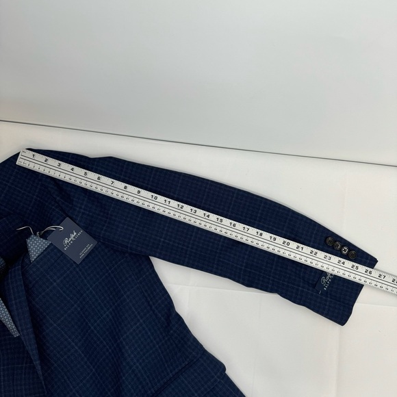 NWT RALPH by RALPH LAUREN Navy CHECK Classic Fit Wool Suit  40 LONG $325 - Picture 9 of 13